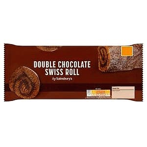 Sainsbury's Double Chocolate Swiss Roll (228g)