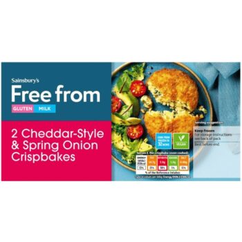 Sainsbury's Free From Cheese & Onion Crispbakes (2 x 227g)