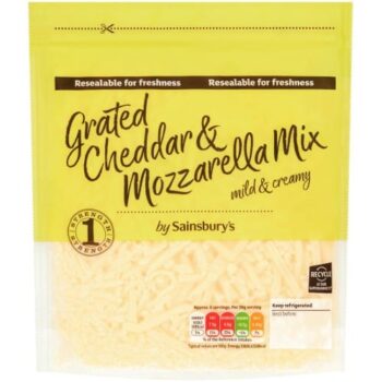 Sainsbury's Grated Cheddar & Mozzarella Mix (250g)