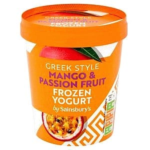 Sainsbury's Greek Style Mango & Passion Fruit Frozen Yogurt (480ml)