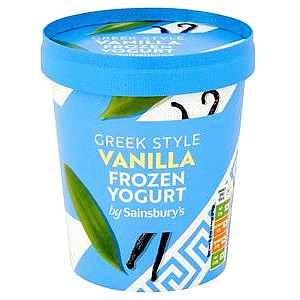 Sainsbury's Greek Style Vanilla Frozen Yogurt (480ml)
