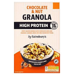 Sainsbury's High Protein Chocolate & Nut Granola (400g)