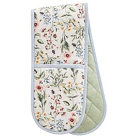 Sainsbury's Home Bee Floral Double Oven Gloves