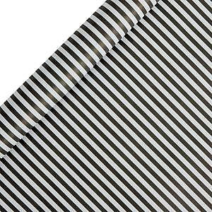 Sainsbury's Home Black & White Kraft Stripe Roll Wrap (3m)
