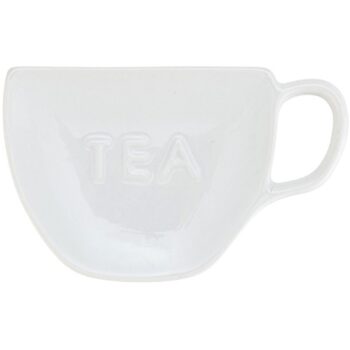 Sainsbury's Home Tea Bag Tidy White Cup