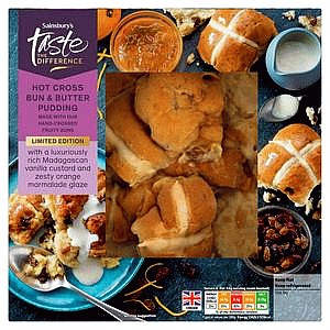 Sainsbury's Hot Cross Bun & Butter Pudding Limited Edition Taste the Difference (515g)