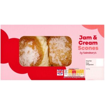Sainsbury's Jam & Cream Scones Summer Edition (2 x 60g)
