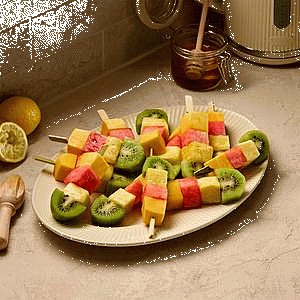 Sainsbury's Kiwi Watermelon Mango & Pineapple Fruit Salad Skewers (870g)
