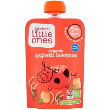 Sainsbury's Little Ones Organic Spaghetti Bolognese with Cheese 7+ Months (130g)