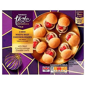 Sainsbury's Mini Wagyu Beef Cheeseburgers Taste the Difference (286g)