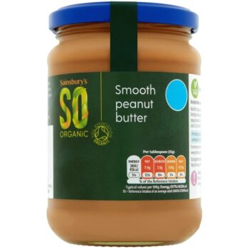 Sainsbury's Peanut Butter Smooth SO Organic (340g)