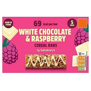 Sainsbury's Raspberry & White Chocolate Cereal Bars (5 x 95g)