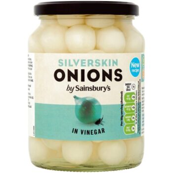 Sainsbury's Silverskin Onions in Vinegar (360g*) (680g)