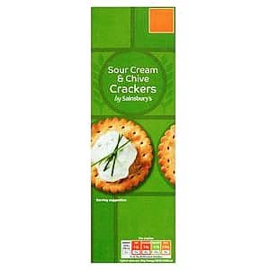 Sainsbury's Sour Cream & Chive Crackers (185g)