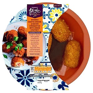 Sainsbury's Spanish Goats Cheese & Bacon Croquetas Taste the Difference (190g)