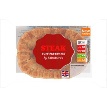 Sainsbury's Steak Puff Pastry Pie (150g)