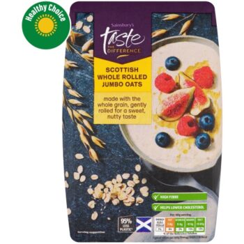 Sainsbury's Whole Rolled Porridge Oats Taste the Difference (750g)