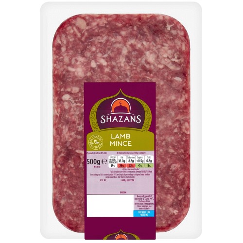 Shazans Lamb Mince (500g)
