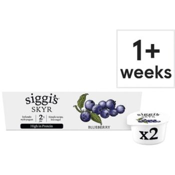 siggi's skyr 2% fat Icelandic style Blueberry Yogurt (2 x 140g)