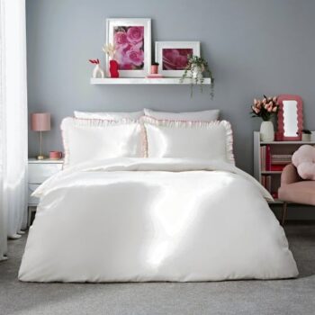 Silentnight Frill Edge Duvet Set Double