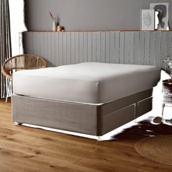 Silentnight Refresh White Fitted Sheet Double