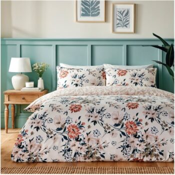 SILENTNIGHT SUPERSOFT OVERSIZED FLORAL DUVET SET DOUBLE