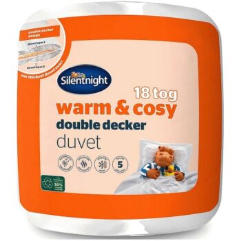 Silentnight Warm And Cosy Double Decker 18 Tog Duvet Single