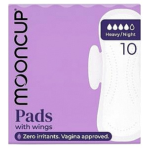 &SISTERS Organic Cotton Heavy Night Pads with Wings Plastic-Free Bleach-Free