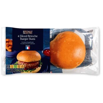 Sliced Brioche Burger Buns