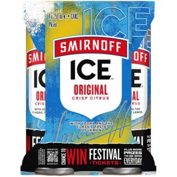 Smirnoff Ice Original Vodka Mixed Drink (4 x 250ml)