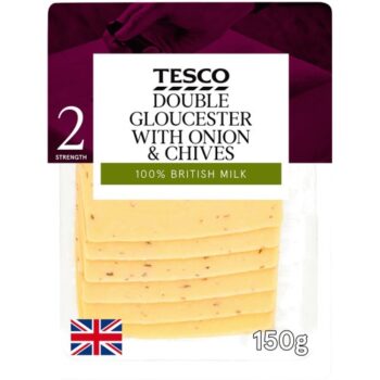 T Double Gloucester Chive And Onion Cheese Slices (150g)