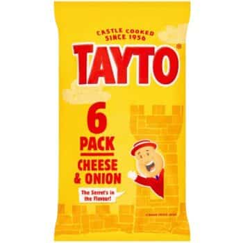 Tayto Cheese & Onion Crisps (6 x 25g)
