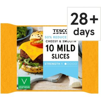 Tesco 10 Reduced Fat Mild Slices (200g)