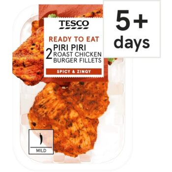 Tesco 2 Peri Peri Roast Chicken Burger Fillets