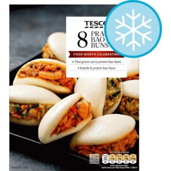 Tesco 8 Prawn Bao Buns (256g)