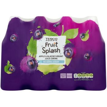 Tesco Apple Blackcurrant Juice (No Added Sugar) (12 x 250ml)