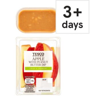 Tesco Apple With Peanut Butter Dip