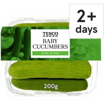 Tesco Baby Cucumbers (200g)