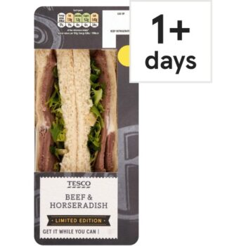 Tesco Beef & Horseradish Sandwich