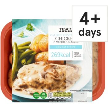 Tesco Calorie Controlled Chicken In Mushroom Sauce (370g)
