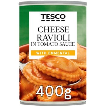 Tesco Cheese Ravioli In Tomato Sauce (400g)