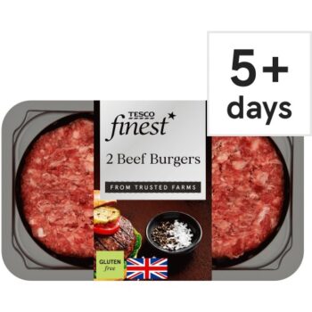 Tesco Finest 2 Beef Burgers (340g)