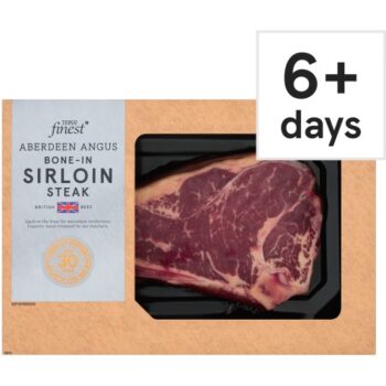 Tesco Finest Aberdeen Angus Bone in Sirloin Steak -800g (600g)