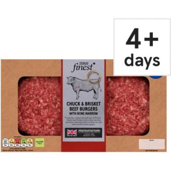 Tesco Finest Chuck & Brisket Beef Burger (340g)