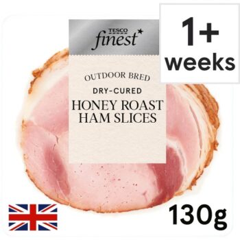 Tesco Finest Dry Cured Honey Roast Ham Slices (130g)