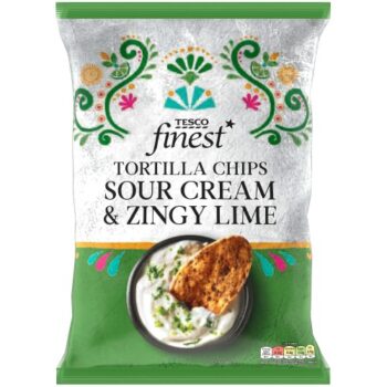 Tesco Finest Tortilla Chips Sour Cream & Zingy Lime (150g)