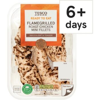 Tesco Flame Grilled Chicken Breast Mini Fillets (170g)