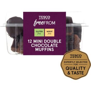 Tesco Free From Double Chocolate Mini Muffins