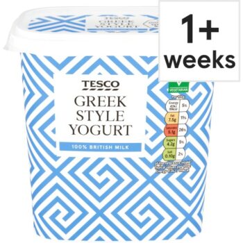 Tesco Greek Style Natural Yogurt (1kg)