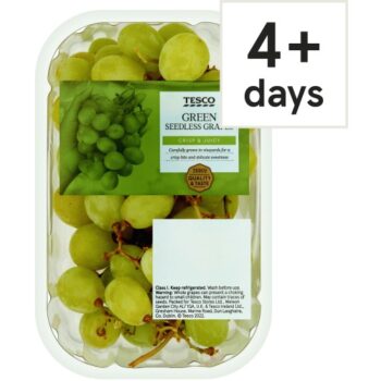 Tesco Green Seedless Grapes Pack (500g)